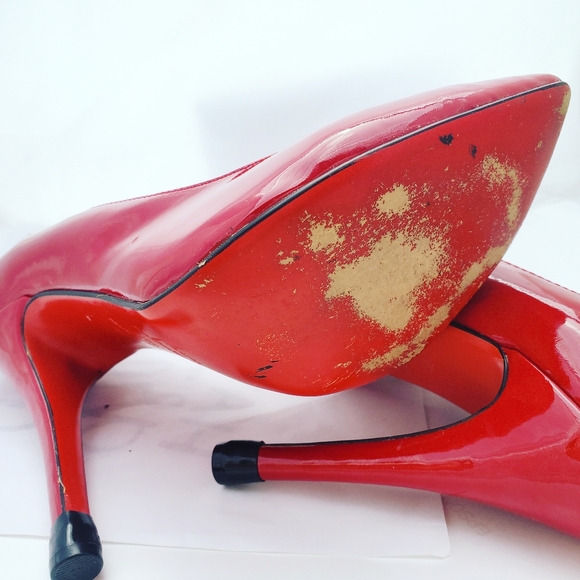 Red Christian Louboutin Heels - Picture 6 of 7